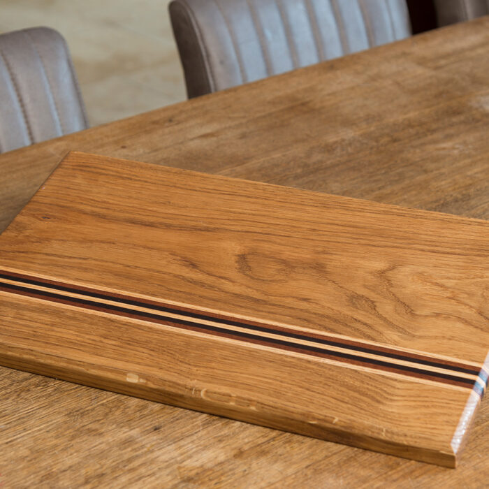 saw and pour oak serving board