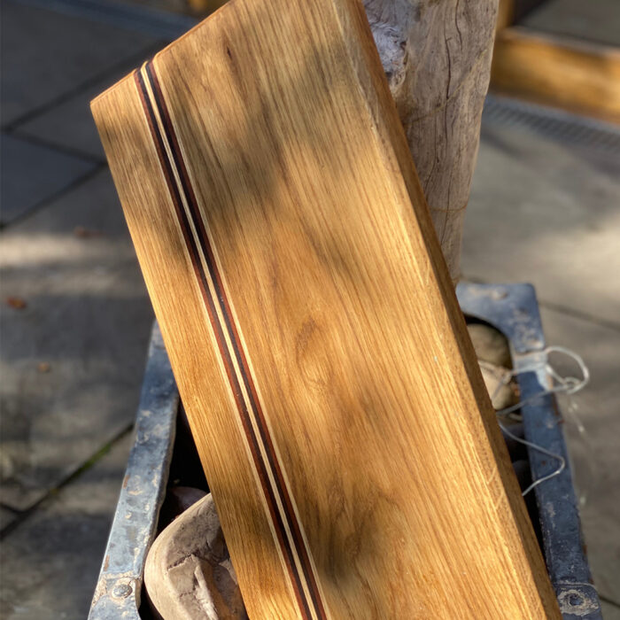 saw and pour oak serving board