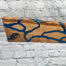 oak pearl cobalt blue fractal serving board