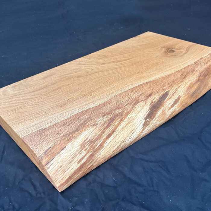Oak live edge with copper resin